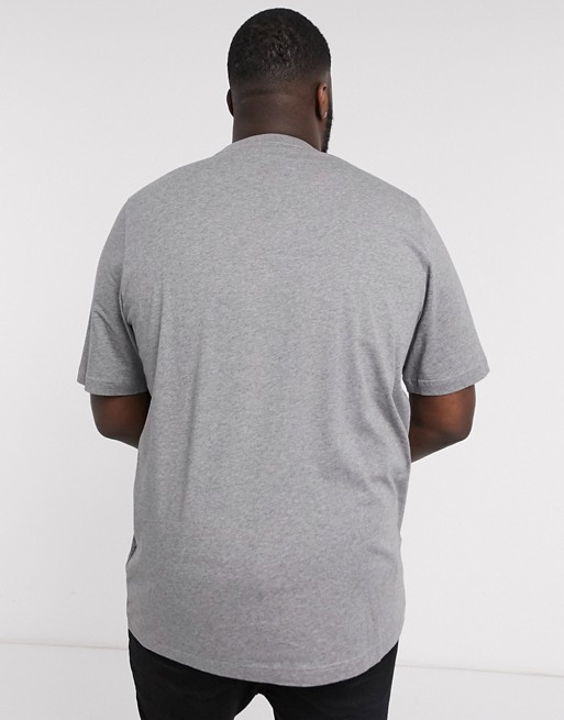 Calvin Klein Big and Tall – Szary t-shirt z logo RPQH