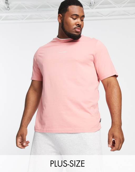 pink calvin klein men's t shirt