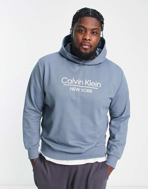 Calvin klein jeans grey on sale hoodie