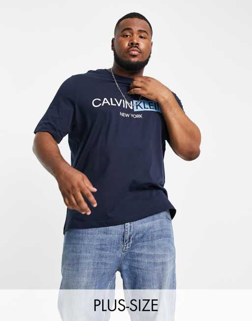 Calvin klein navy outlet blue t shirt