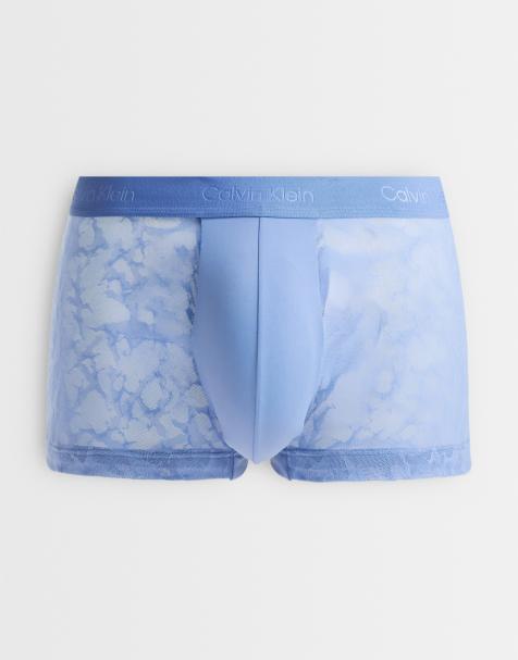 Calvin Klein – Blå, formande trunks med låg midja - view 1