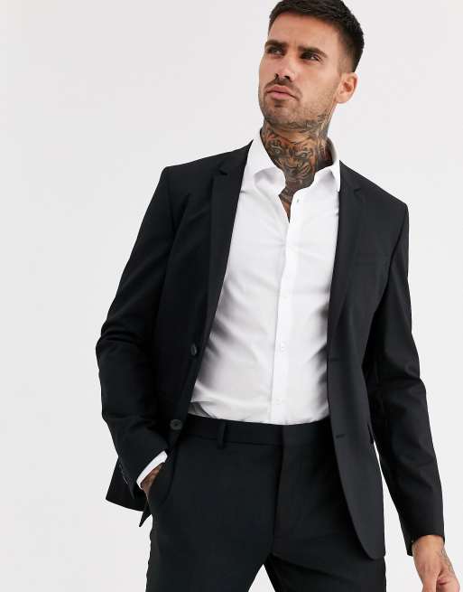 Calvin klein black hot sale modern fit tuxedo