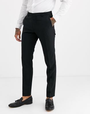 calvin klein black suit pants