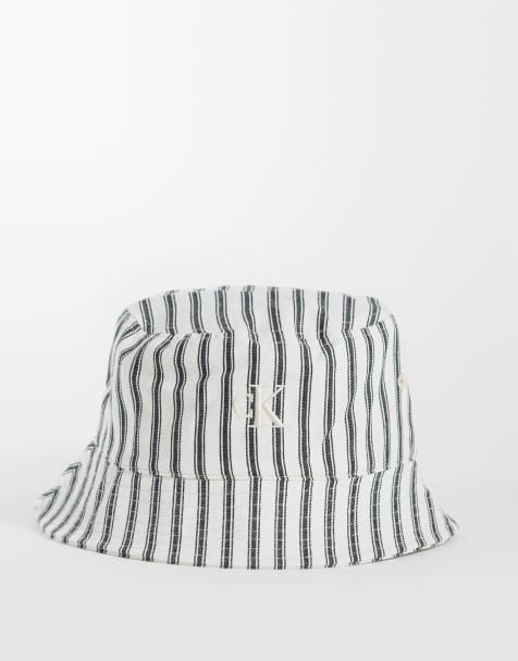 Calvin Klein - Bob à rayures - Noir et blanc - view 1