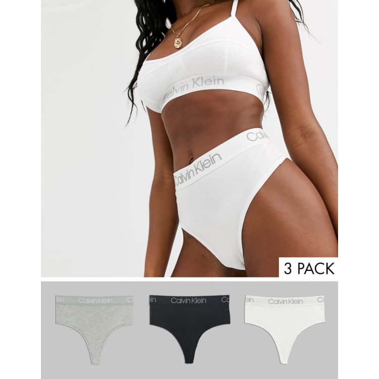 Calvin Klein High Waist Body Thong 3 Units