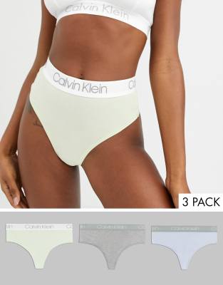 Calvin Klein Body Cotton 3 pack high waist thong