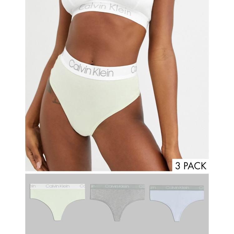 calvin klein body cotton 3 pack high waist thong