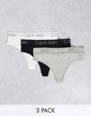 Calvin Klein Calvin Klein Body Cotton 3 pack high waist thong-Multi
