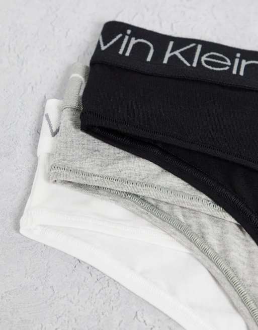 Calvin Klein Body Cotton - Confezione da 3 perizomi a vita alta, 4 di 4