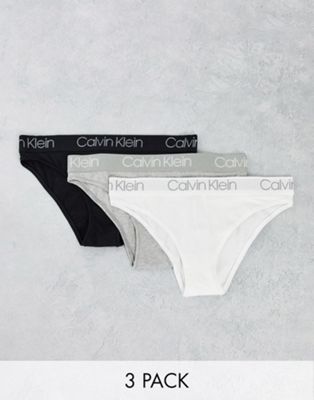 Femme Calvin Klein Body - Lot de 3 culottes échancrées coupe tanga