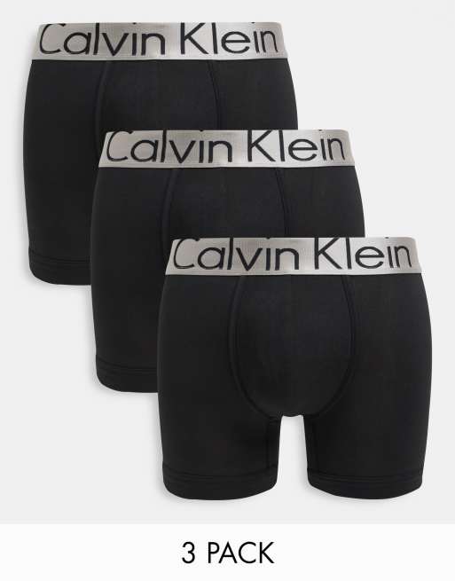 Calvin Klein 3 Pack Boxer Shorts Woven Boxers - BodywearStore