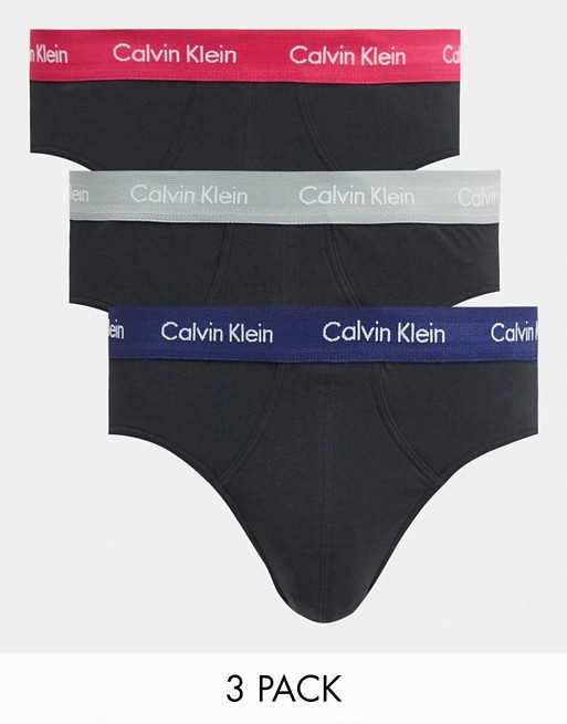 Calvin Klein Bodywear 3 pack briefs in black