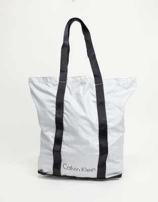 Calvin Klein - Borsa shopping ripiegabile metallizzata - view 1