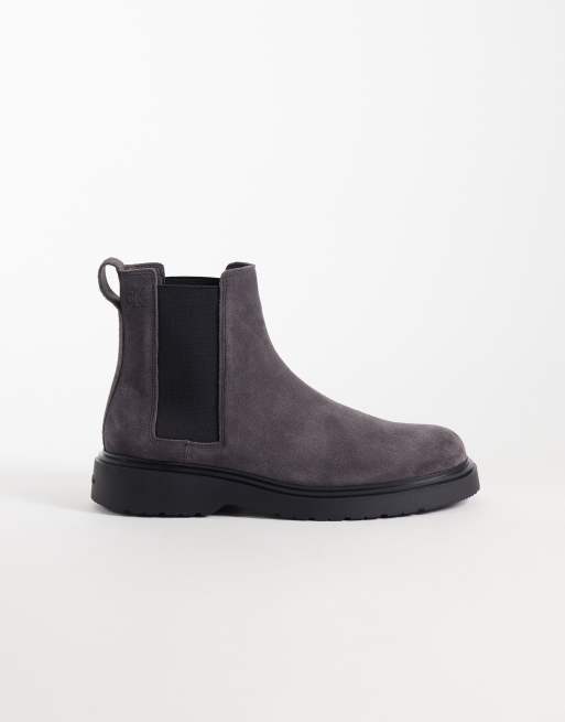 Calvin Klein bottines Chelsea style combat gris violacé, 4 de 4