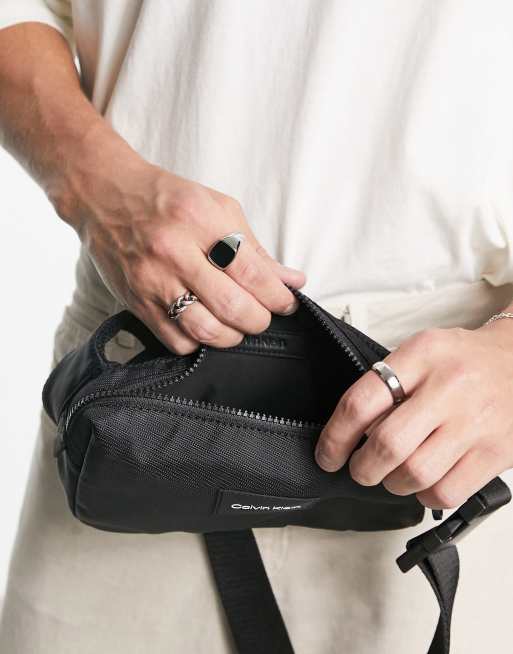 Mens black waist clearance bag