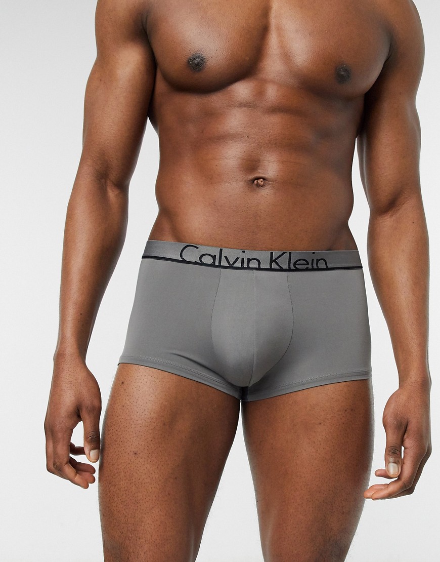 Calvin Klein - Boxer aderenti a vita bassa grigi-Grigio