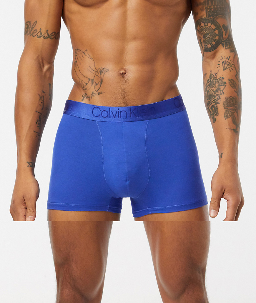 Calvin Klein - Boxer aderenti con logo-Blu