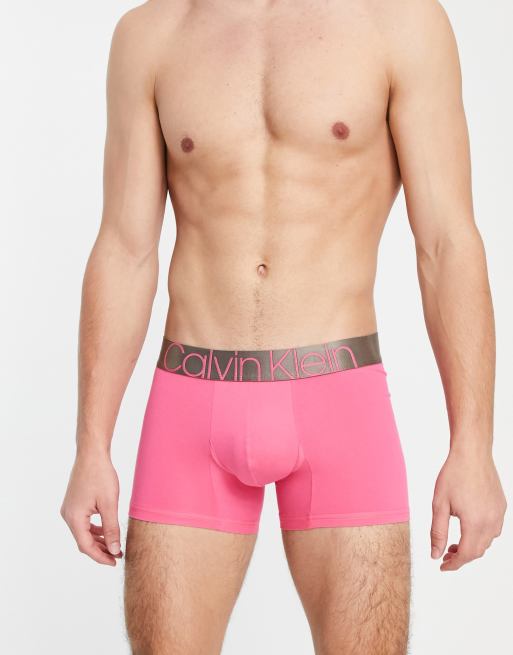 Mutande Calvin Klein Uomo Rosse Calvin Klein Boxer Aderenti Rosa ASOS