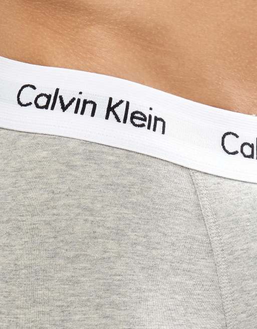 Calvin Klein Boxer Brief Trunks 3 Pack in Cotton Stretch | ASOS