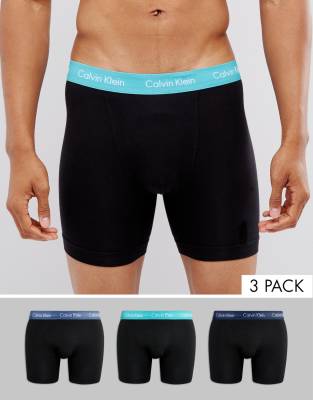 Calvin Klein Boxer Brief Trunks 3 Pack in Cotton Stretch