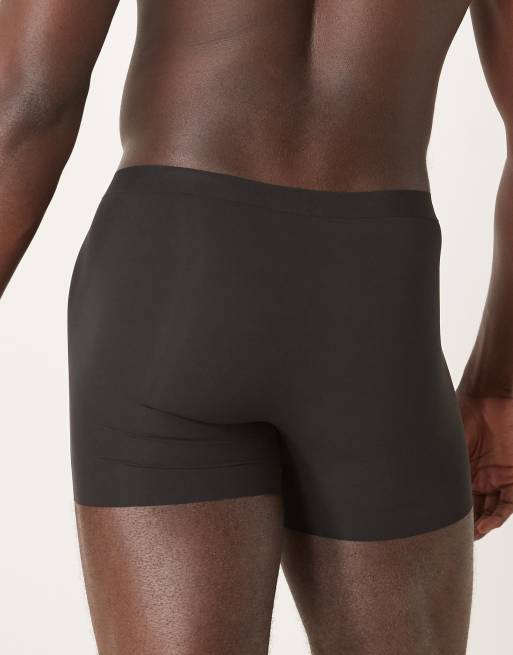 boxer femme sans coutures microfibre avec dentelle noir