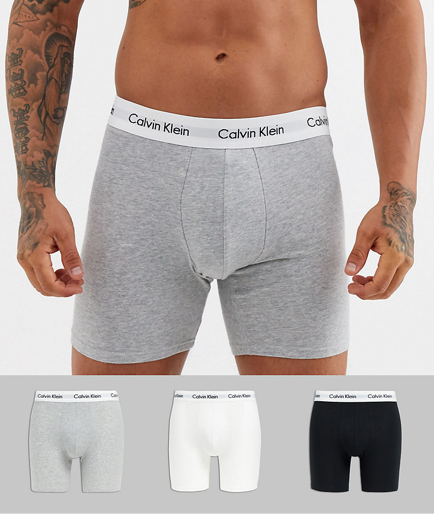 Calvin Klein – Boxershorts av bomull i 3-pack-Flerfärgad