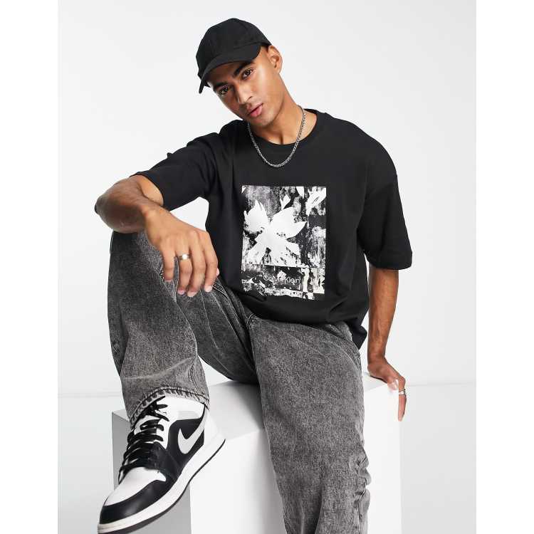 Calvin klein deals t shirt print