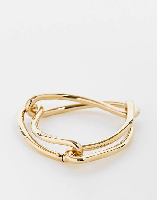 Calvin Klein Bracciale rigido color oro ASOS