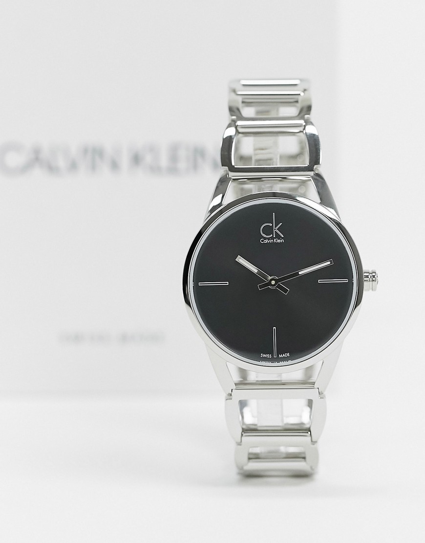Calvin Klein bracelet watch with black dial