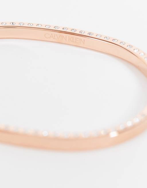 Calvin Klein bracelet with crystal embellishment in rose gold