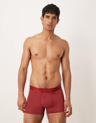 Calvin Klein Calvin Klein Brushed Micro trunk in burgundy-Red