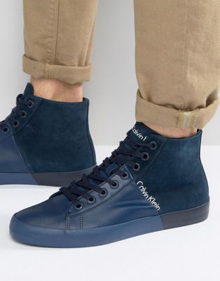 navy blue calvin klein shoes