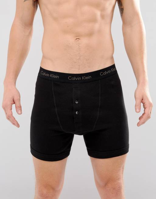 Calvin klein boxers with hot sale buttons