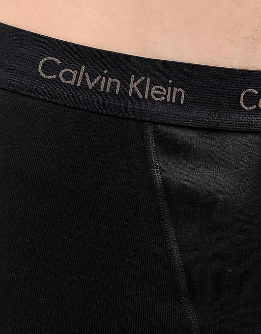 Calvin Klein Button Fly Boxer Trunks in Cotton | ASOS