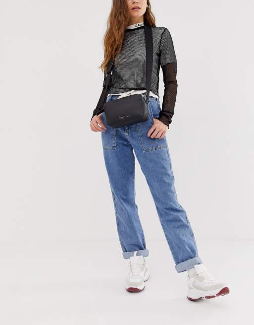 Calvin Klein camera wide with strap detail print | bag ASOS