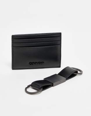 Calvin Klein Calvin Klein card holder key fob giftset in black