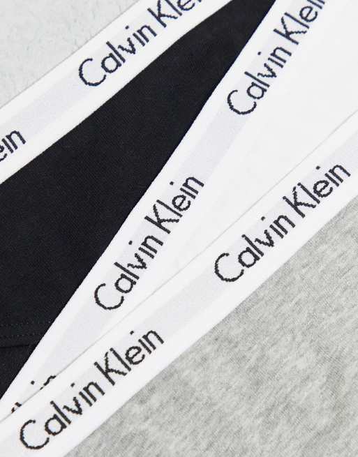 Calvin Klein - Carousel - Set van 3 onderbroeken met logo op de tailleband in multi, 4 van 4