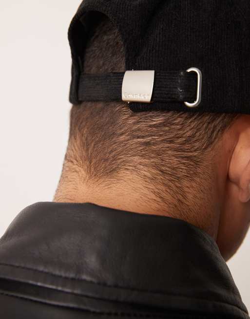 Calvin Klein - Casquette à 5 empiècements en velours côtelé avec logo - Noir, 2 de 3