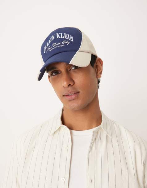 Calvin Klein - Casquette à imprimé graphique - Bleu marine/blanc - view 1