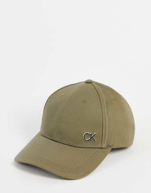 Calvin Klein - Casquette avec contour logo emblématique - Vert