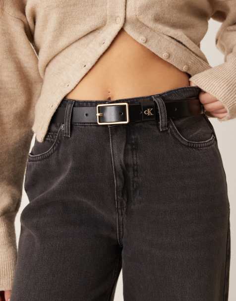 Calvin Klein - Ceinture 25 mm avec petite boucle carrée - Noir - view 1