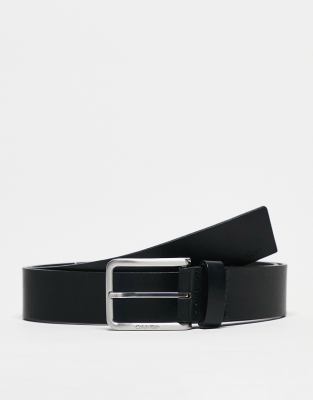 Calvin Klein - Ceinture 35 mm en cuir - Noir