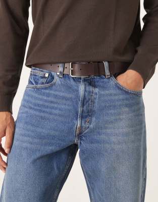 Calvin Klein - Ceinture  boucle - Marron - Calvin Klein Jeans - Modalova