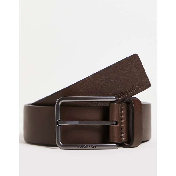 Ceinture calvin 2025 klein marron