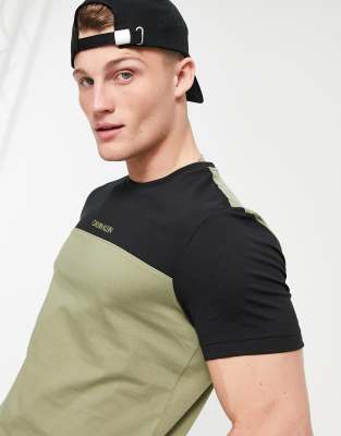 Calvin klein color block shirt clearance