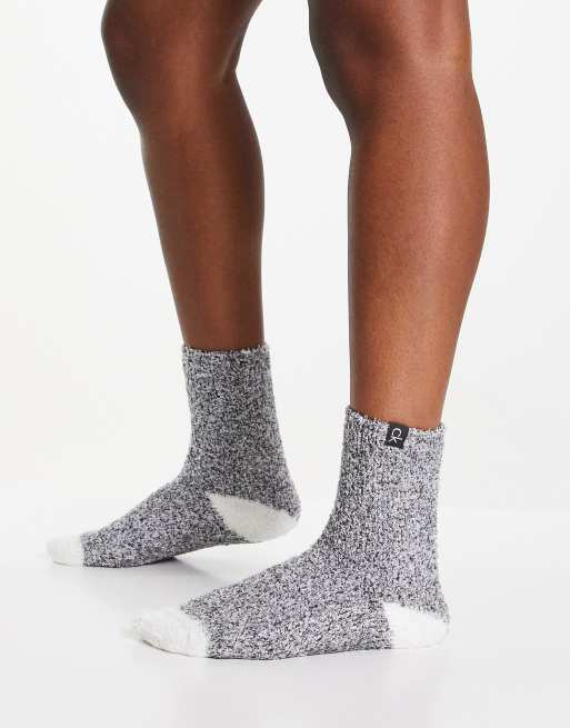Calvin Klein - Chaussettes confortables - Noir et crème chiné