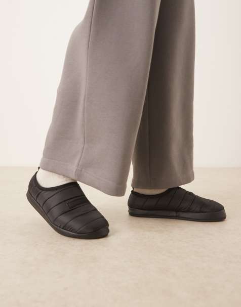 Calvin Klein - Chaussons rembourrés en tissu ripstop - Noir - view 1