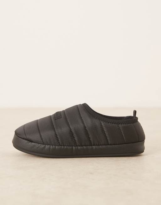 Calvin Klein - Chaussons rembourrés en tissu ripstop - Noir, 3 de 4
