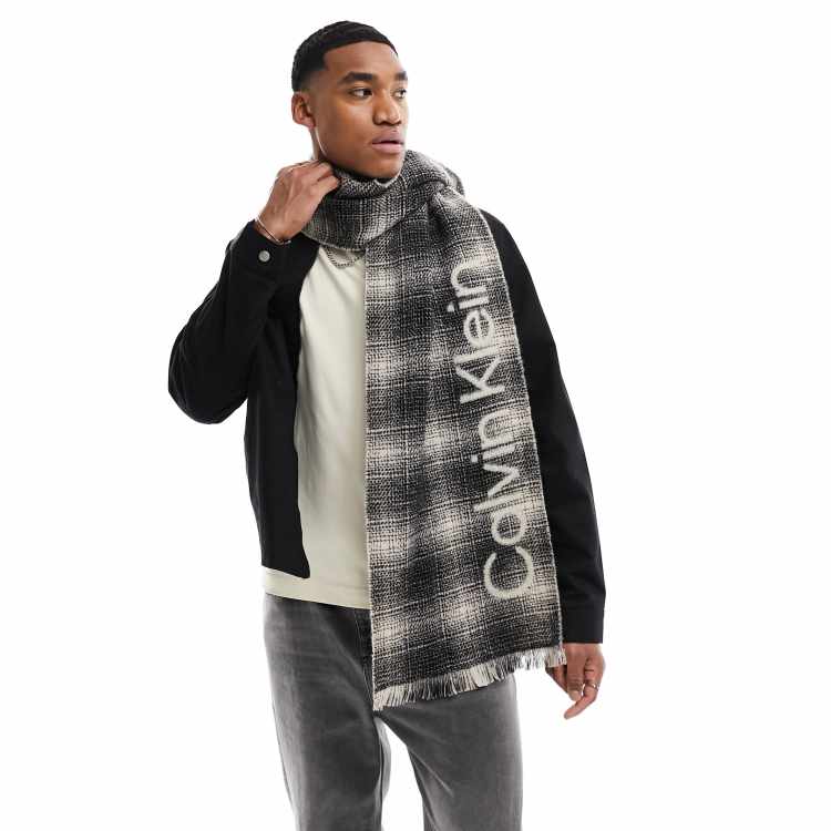 Calvin Klein check scarf in multi ASOS