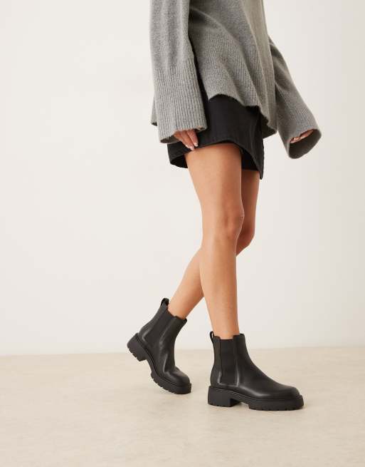 Calvin Klein – Chelsea-Ankle-Boots in Schwarz mit dicker Sohle, 3 von 4